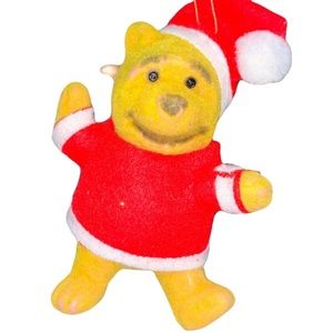 Vintage Winnie the Pooh Santa Christmas Ornament